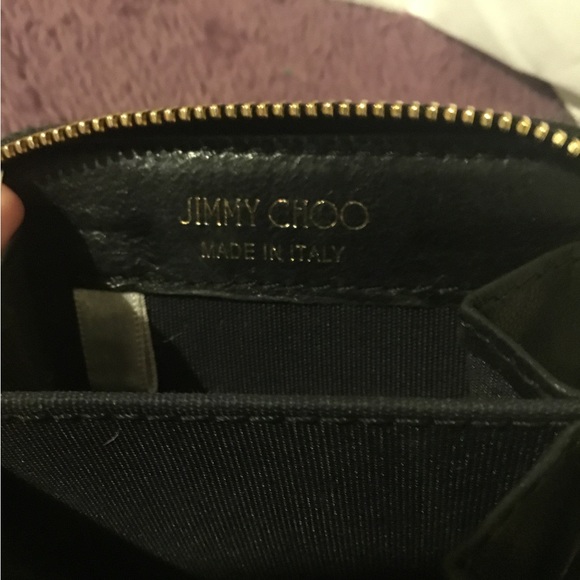 Authenticated Jimmy Choo Nellie Black Star Coin Purse, COA, Dust Bag & Box - Picture 6 of 8